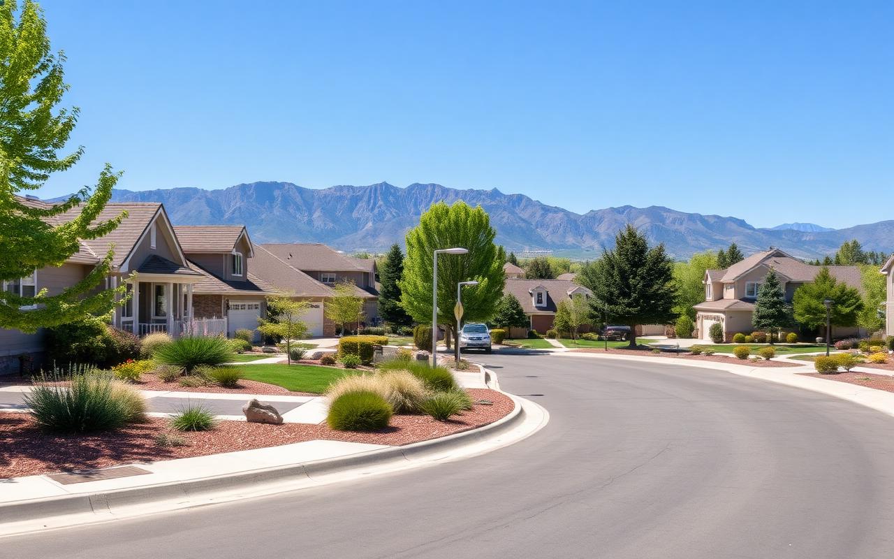 Pleasant Grove, Utah residential scenery