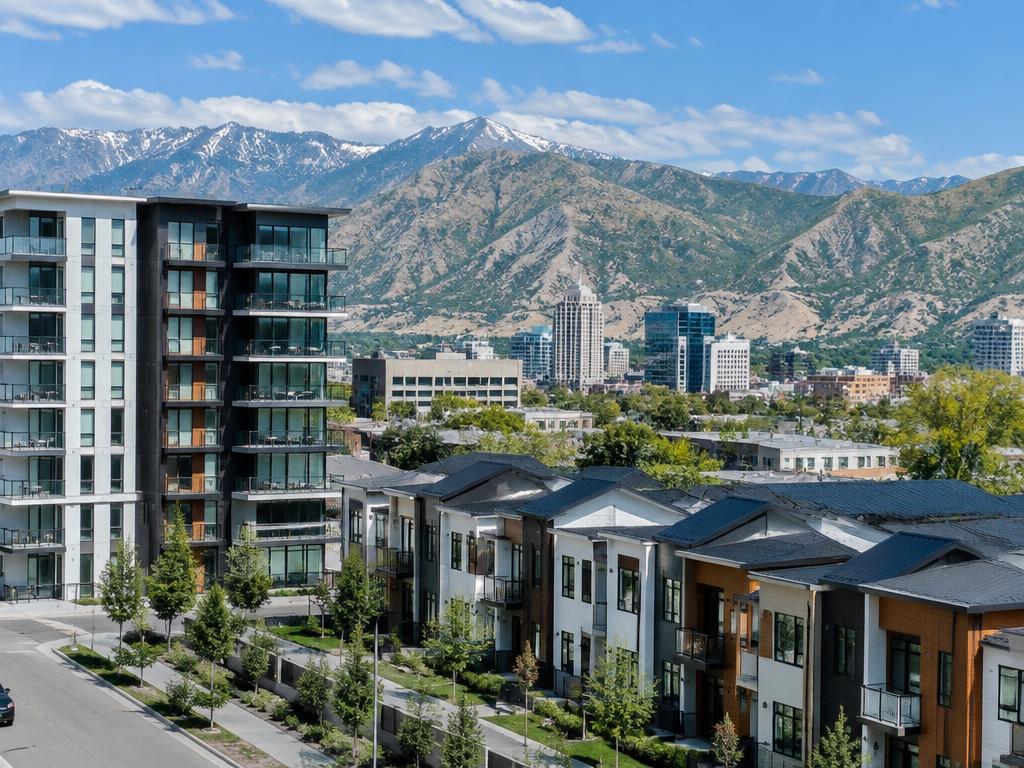 Downtown neighborhood in Salt Lake City