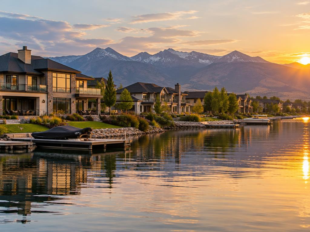 The Island at Daybreak neighborhood in South Jordan