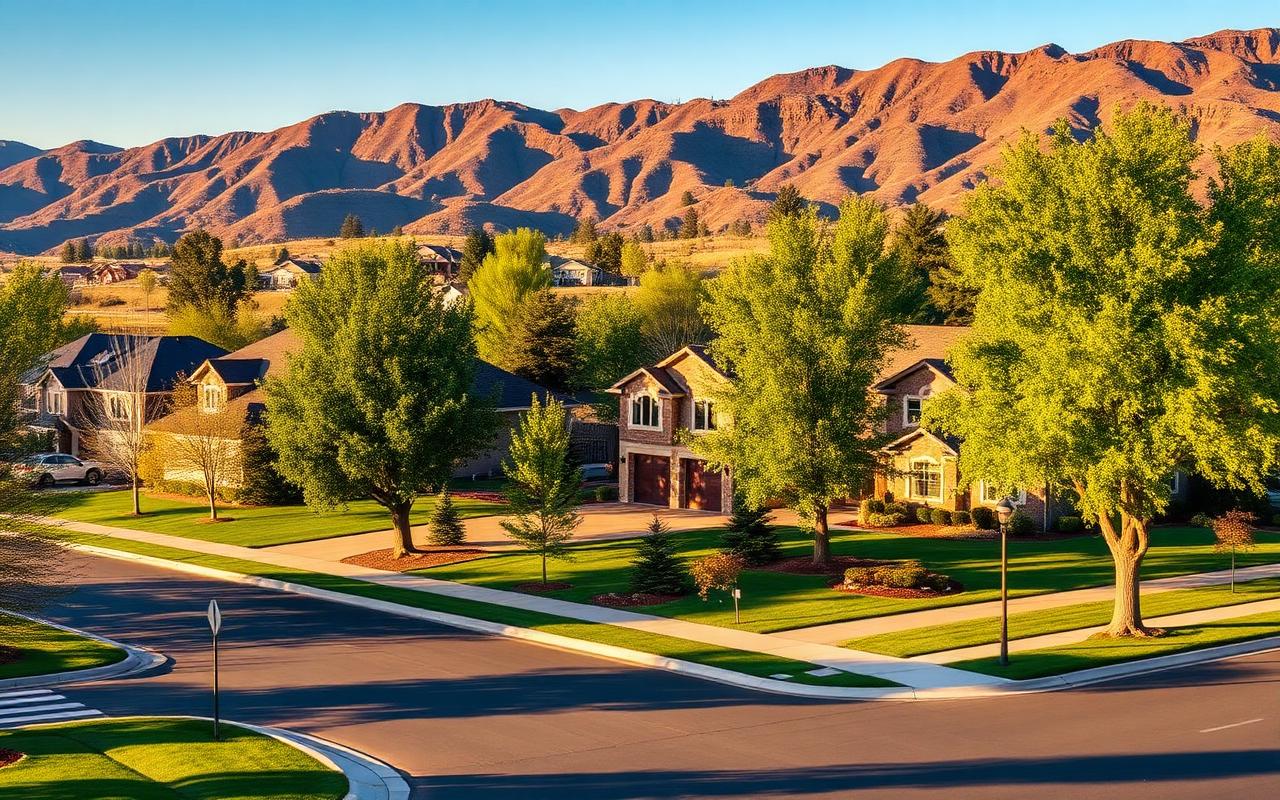 Mapleton, Utah residential scenery