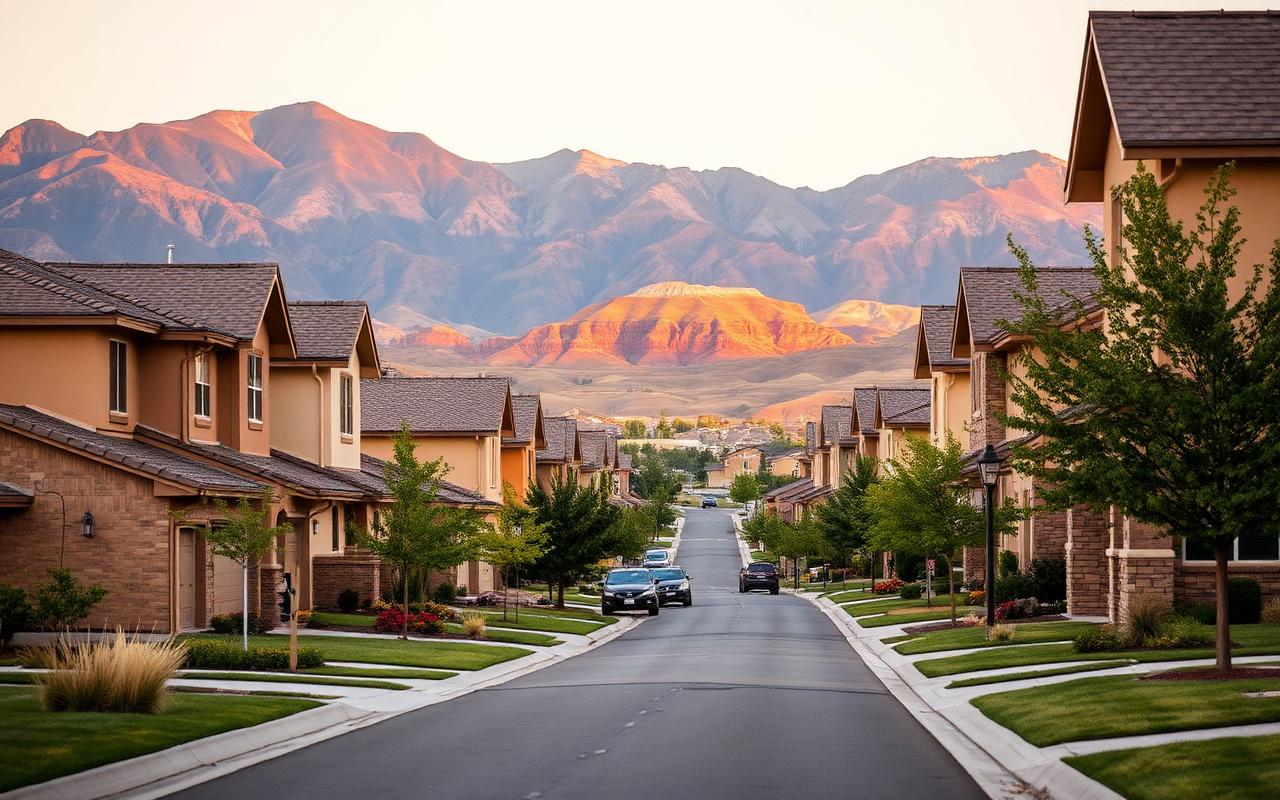 Spanish Fork, Utah residential scenery