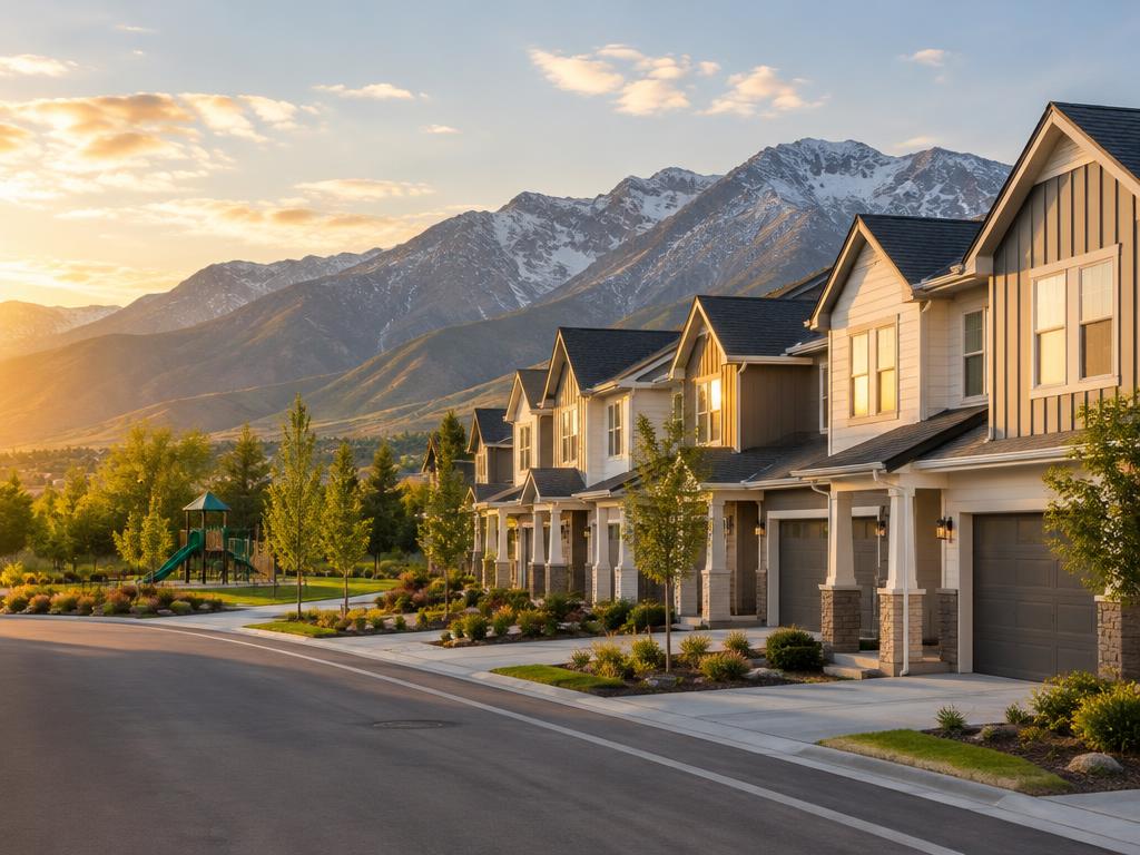 The Cedars Townhomes neighborhood in Cedar Hills
