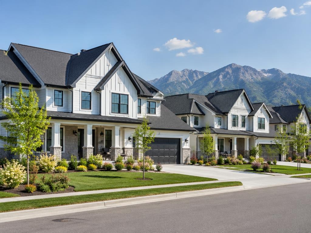 Whiting Farms neighborhood in Mapleton
