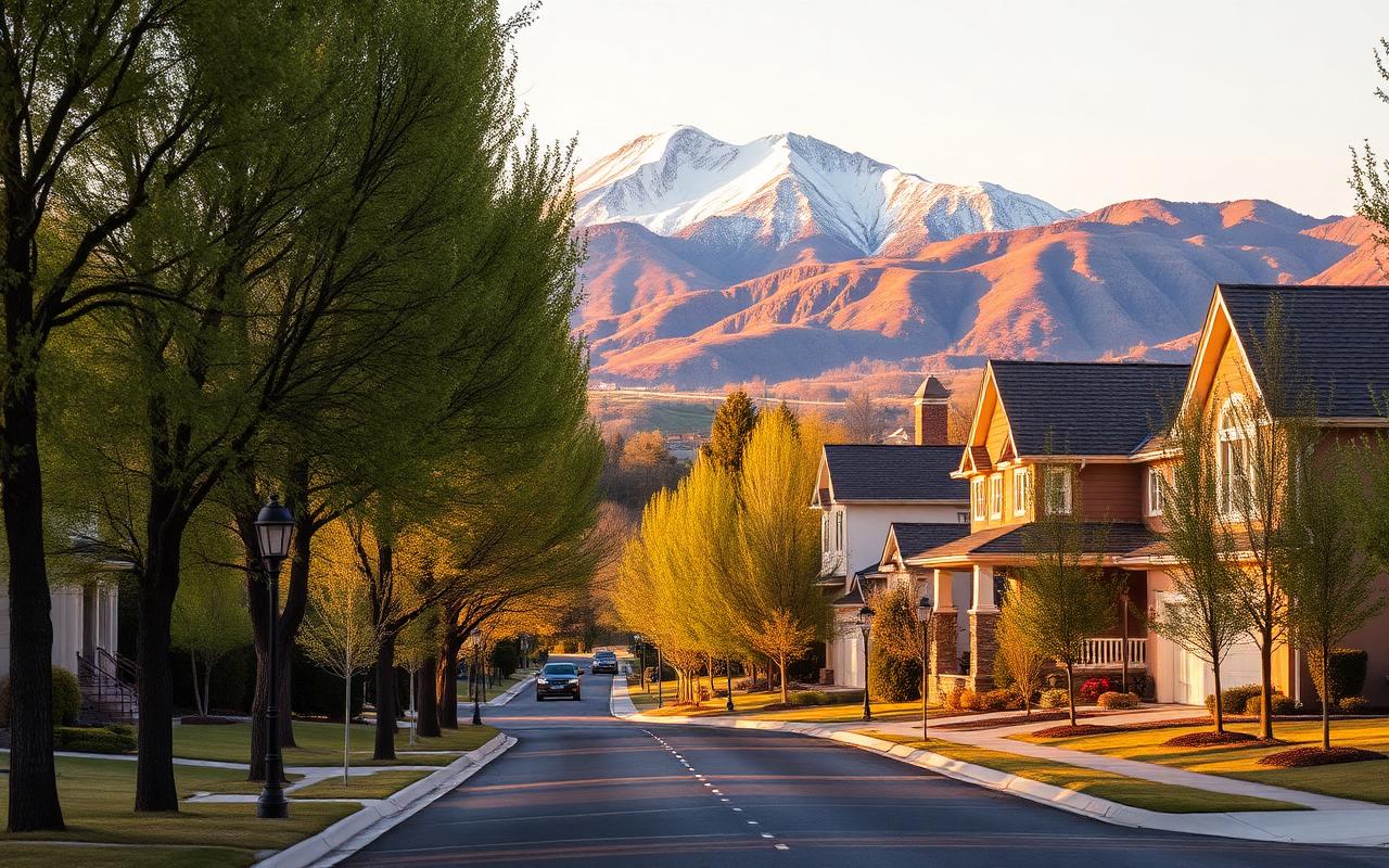 Highland, Utah residential scenery